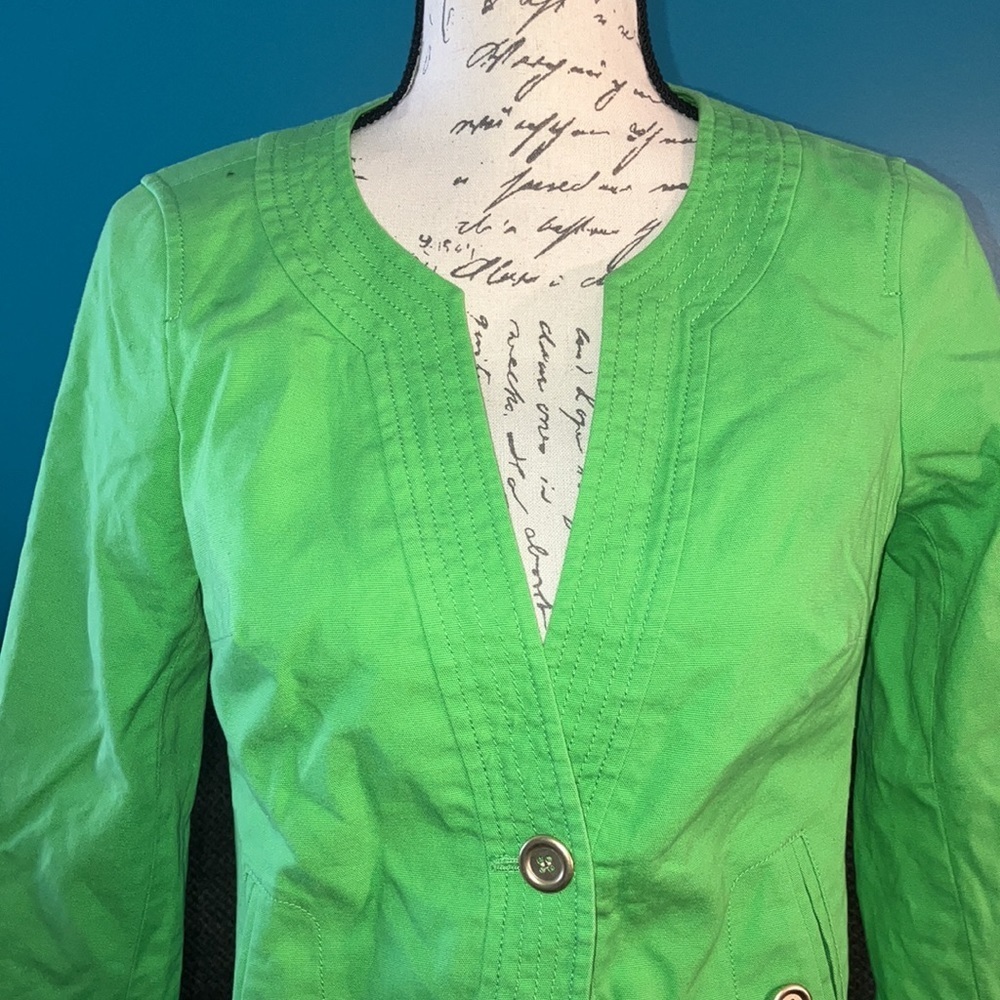 Talbots Single Button Jacket, 4 Petite - Picture 2 of 7